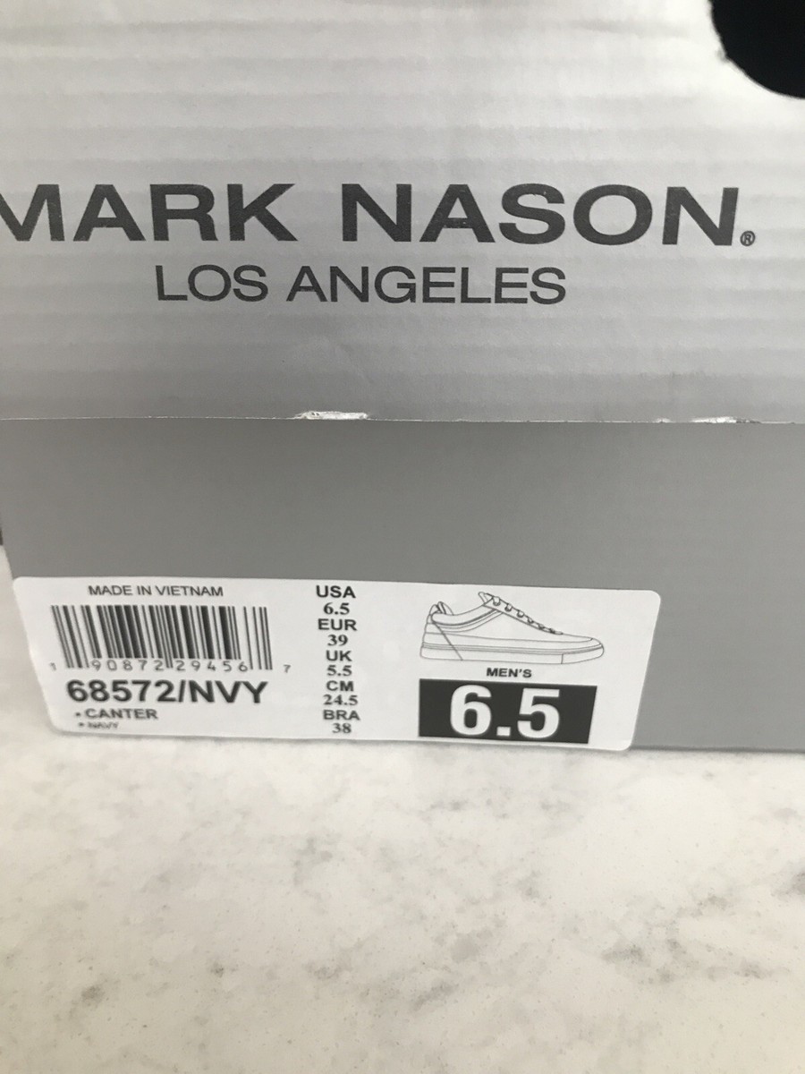Mark Nason Leather Navy 6.5 68572 Canter Sneakers In Box. Worn 1