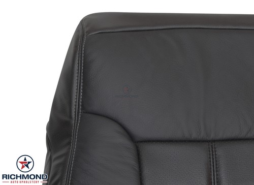 2012 Ford F250 Lariat-Driver & Passenger Side Complete Leather Seat Covers Black - Picture 7 of 12
