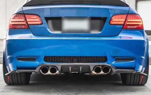 Dry Carbon Fiber Rear Bumper Lip Chin Spoiler Splitter For BMW E90 E92 E93 05-12 - Picture 5 of 11