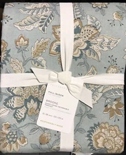 Pottery Barn Brooke Floral Printed QUEEN or FULL Duvet Cover - 100% Cotton