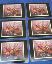 G198/ England 6 Clover Leaf Tisch Matten Set ...