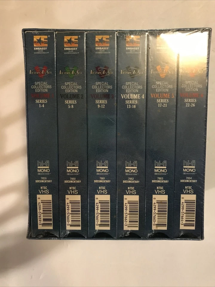 Victory at Sea - Special Collectors Edition Vol. 1-6 (VHS, 6-Tape Set) SEALED! - Image 2 of 3