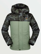 2021 NWT GIRLS VOLCOM SASS'N'FRASS INSULATED JACKET 150 M Dusty Green 2 layer