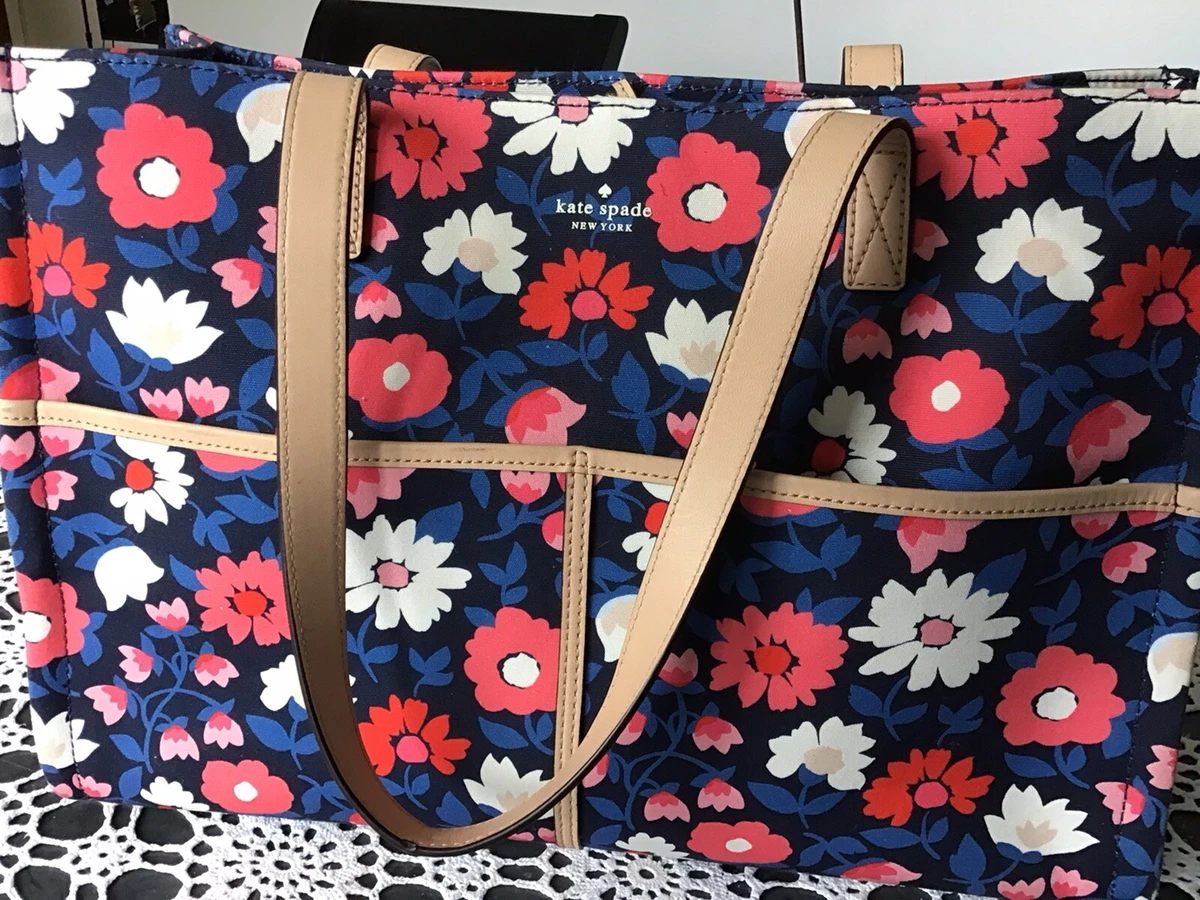 Kate Spade Multicolor Mega Sam Canvas Satchel | eBay
