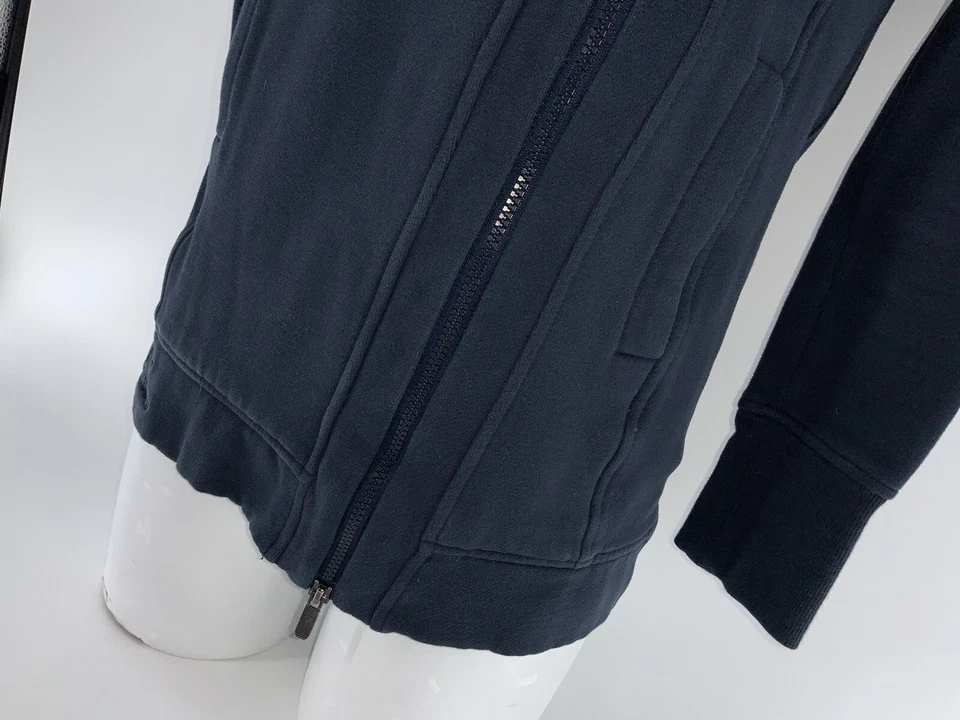 Chaqueta Lululemon Talla 6 Mujer Azul Algodón Poli Larga Descentrado Cremallera YGI N4-23 Foto 4 de 4