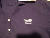 Womens Devon & Jones Navy Blue Voyager Boat Uniform Polo Top Med M Pima Womens Devon & Jones Navy Blue Voyager Boat Uniform Polo Top Med M Pima
