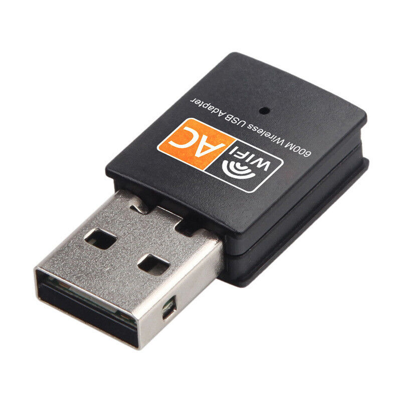 Dual Band USB WiFi 802.11AC Adapter AC 2.4G 5G 600Mbit Network Dongle WLAN Stick