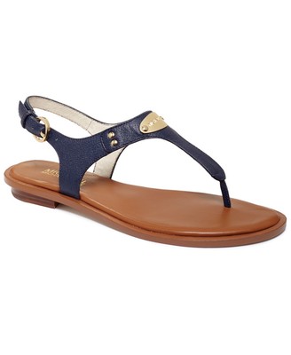 michael kors navy blue flat shoes