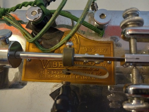 Vintage Vibroplex Original Deluxe Chrome Telegraph Key - Picture 7 of 10