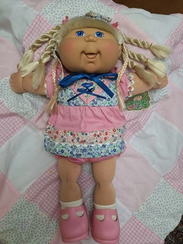 Vtg. Play Along CPK~2004-PA-5~17"Tall~Blonde Cornsilk Hair/Green Eyes~ #1885