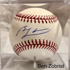 Ben Zobrist Signed OMLB Baseball (Beckett) w/Clear Display Case