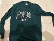 Polo Ralph Lauren 1967 Vintage Dark Green Sweater Shirt Pullover Long Sleeve