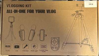 Vlogging Kit Tripod Flexible Legs RGB Light Remote Control Camera Smartphone 2D