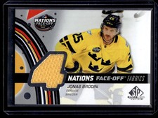 2025-26 SP Game Used Jonas Brodin 4 Nations Fabrics Jersey #4N-BR