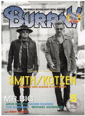   BURRN! Magazine May 2025 SMITH/KOTZEN Adrian Smith Richie Kotzen MR.BIG Japan
