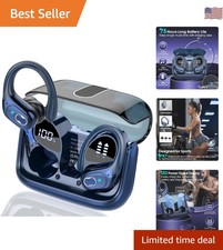 Bluetooth 5.4 Earbuds with ENC Noise Cancelling Mic for Gym - 75H Playtime