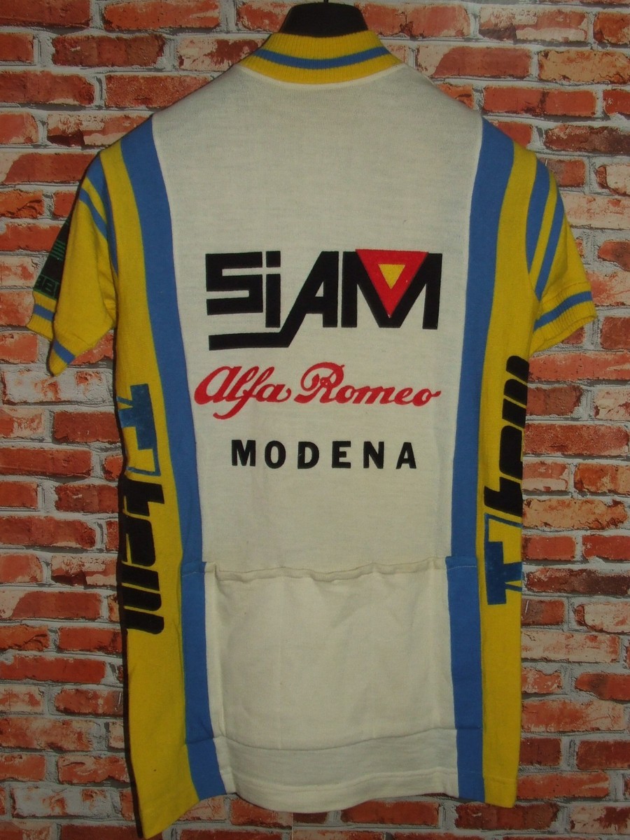 Maillot Cycliste Vintage Eroica Du Tongo - 50% Laine - Années 70 - Taille L - Occasion