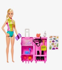 Barbie Biologa Marina Bambola con Playset Laboratorio Mobile con 10+ pezzi