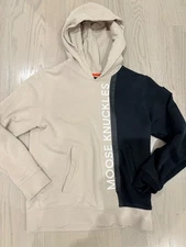Moose Knuckles Boys Beige Hillside Hoodie size L/large