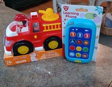 Toymazing My First Vehicle Fire Truck Toy with Lights  Sounds Learning Phone