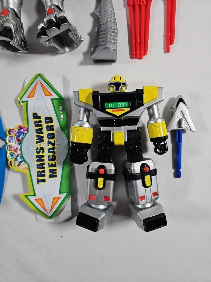 2000 TIME FORCE Power Rangers COMPLETE Megazord 5" Figure Lot red Blue Shadow ++ - Image 4 of 4