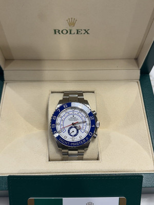 Rolex Yacht-Master II Automatic Stainless Steel Watch with Box & Papers