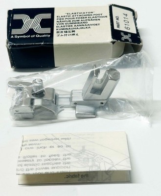 White Superlock Elastic Attaching Foot #61014 w/Instructions