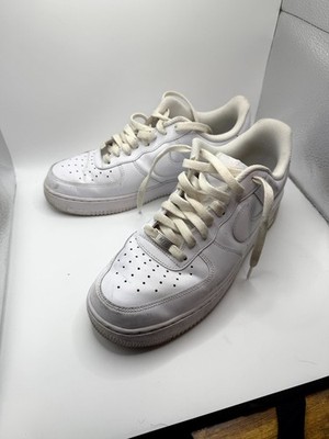 Nike Air Force 1 '07 CW2288-111 Men's 10 Shoes Cloud White Solo Swoosh Sneakers