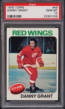 1975 Topps Hockey Danny Grant #49 PSA 10 GEM MINT pop 12