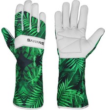 Gants de Jardinage Taille de Rosiers avec Manche Longue Hommes Femmes Cuir
