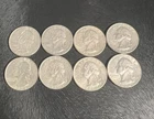 1964 Silver Quarter  Lot of 8 Random mint. 90 Silver