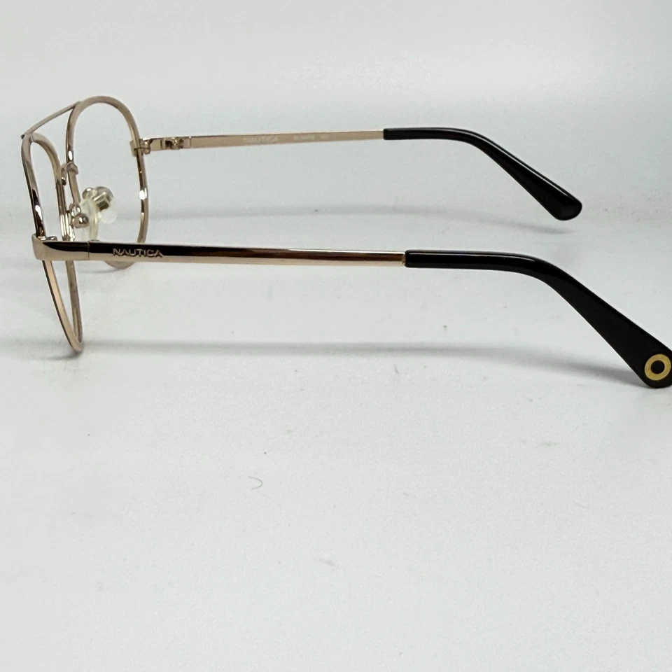Nautica NLS6008 003 黑色金色眼镜框 57-16 H19627 — 第 2/4 张图片