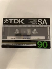 TDK SA-90 High Position Type II Blank Cassette Tape 1985 Japan NOS NEW SEALED