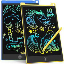 10 Inch 2 Pack LCD Writing Tablet for Kids, Mess Free Drawing Tablet