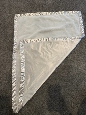 Cloud Island Gray Baby Blanket Satin Trim 40"x20"