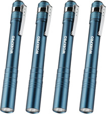 WORKPRO LED Pen Light, Aluminum Pen Flashlights, Pocket Flashlight with Clip for
