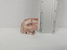 Lion Zuni Fetish Carving - Gilbert Lonjose Marble Stone #39