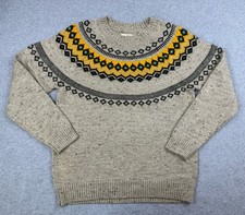 Original Weatherproof Vintage Sweater 1948 Fair Isle Nordic Knit Women's M