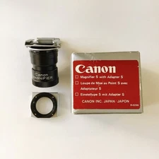 Canon Magnifier S with Adapter S for A-1・AE-1・REBEL・ELAN・EF in Box made in Japan