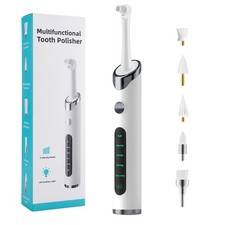 Daily Teeth Cleaner - 5-Speed Tooth Polisher with Multi-Functional Brush Heads