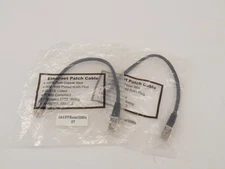 *Lot of 2* Category 6 Ethernet Patch Cable 1' - NEW Surplus!