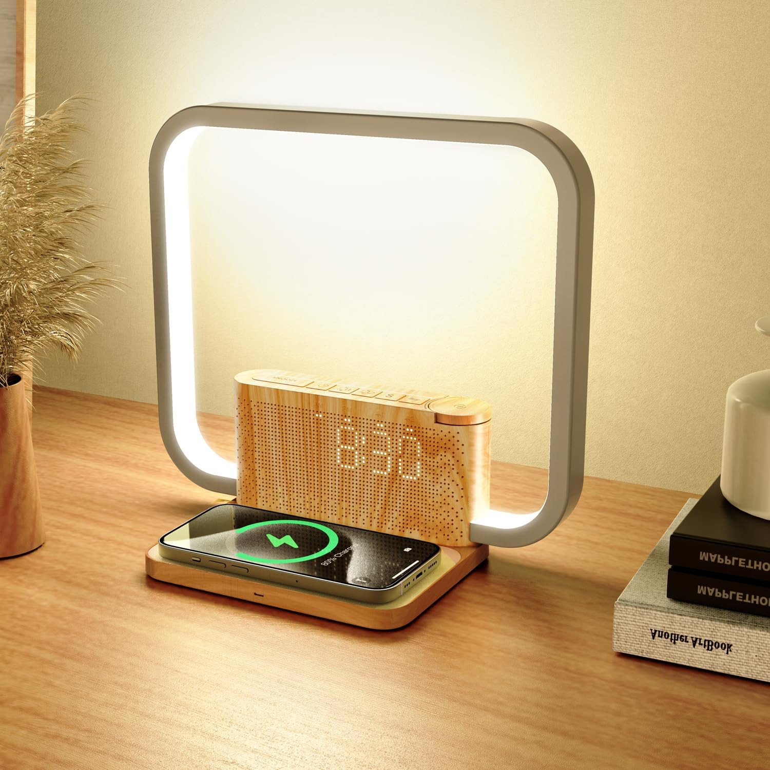 Lampada Scrivania LED Ricarica Wireless 10W - Focus e Carica
