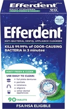 Efferdent Denture Cleaner Tablets – Dental Appliances, 90 Count (Pack of 1) 