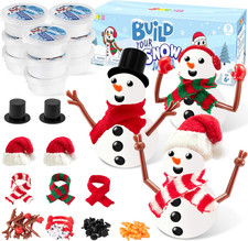 Christmas Build Your Snowman Craft Kit, 3 Pack DIY Snowman Christmas Craft Kit f