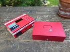 Pinkerton Metal Cash Box With Lock Key Handle And Money Tray — photo 1