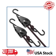 Heavy Duty Ratchet Tie Down Straps, 12FT Adjustable 150Lbs, 2-Pack for Kayaks