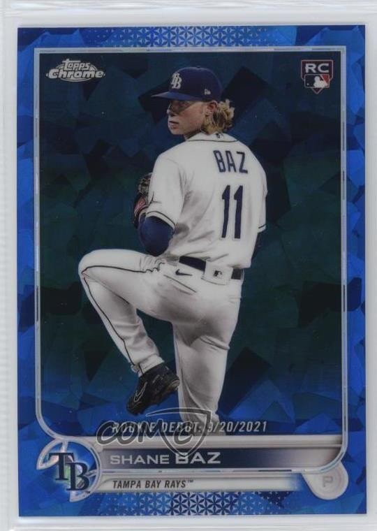 2022 Topps Chrome Update Sapphire Edition Debut Shane Baz #US240 Rookie RC uk2