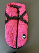 Dog Coat Waterproof Harness Jacket Raincoat Winter Coats Pet Warm Small Pink