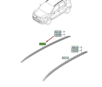 Hyundai Bayon BC3 Dachgepäckträger rechts 87280Q0400 NEU ORIGINAL