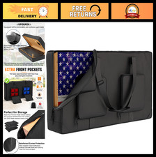 Heavy-Duty Cornhole Carrying Case for 4' x 2' Boards  Padded Storage Bag with E